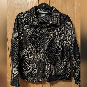Stylish Black and Gold Women's Jacket